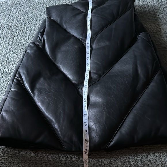 Helmut Lang women’s Black Oversized Leather Dawn Puffer Jacket/Vest Size P/S NWT - Picture 12 of 12